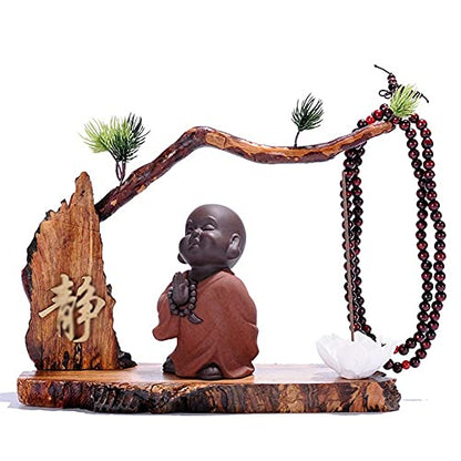 Table Desktop Decor Creative Chinese Desktop Decoration Zen Little Monk Home Decoration Ceramic Desktop Crafts Decoration Accessories Statue Ornament