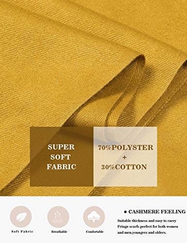 Pashmina Shawl Women Winter Scarf Warm Wedding Wraps Ladies Scarves for Evening Dresses - color: Yellow