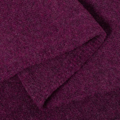 RIIQIICHY Shawl Wrap Women Pashmina Triangle Cape Knit Sweater Scarf for Fall Winter Fashion Accessory - color: Purple