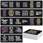 Knana 60Pcs Daily Affirmations Cards Affirmations cards for women, Affirmations Cards for Meditation Exercises, Inspirational Cards, Meditation Cards (Black)