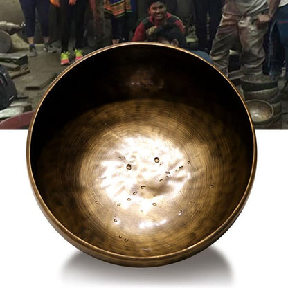 Singing Bowl Large Set Himalayan 7 Metal Singing Bowl for Prayer Healing Sound Gift，One Color 30cm - size: 30cm