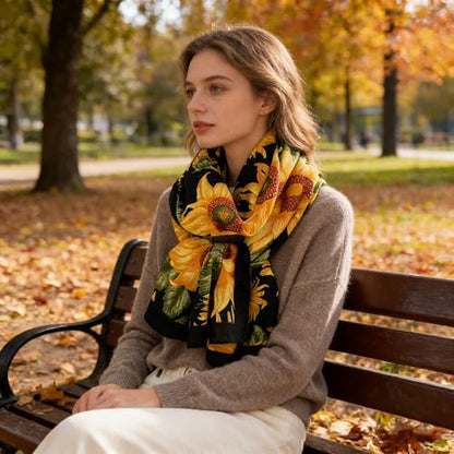 Women Scarf Neck Scarves Headscarf Fashion Scarves Long Lightweight Shawls for Women BA23 - color: Ba235