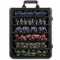 Miniature Carrying Case, Miniature Storage Case with 6 Trays, Aluminum Alloy Frame, Display and Transport Action Figure Display Case for Collectibles Miniatures, Best Gifts for Men - size: Medium