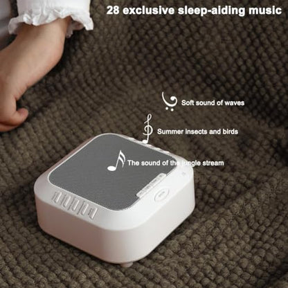 Ora Sound Machine Solfeggio Frequencies,28 Soothing Sounds,Three Timing Modes, Ultra Long Battery Life,3 Timer Modes and Soft Night Light for Yoga, Thinking, Sleeping, Writing