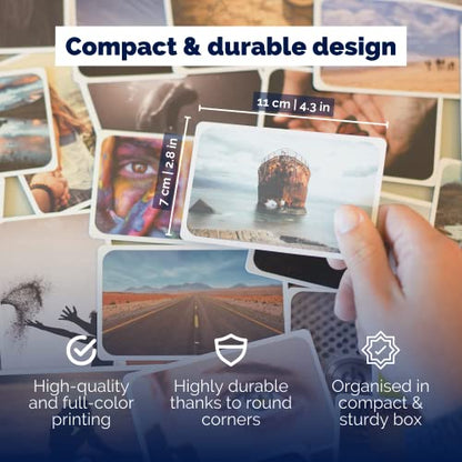 metaFox - Coaching Cards - Picture Card Set ORIGINAL - Prompt cards for coaching, therapy & workshops - motivational cards for reflection, as coaching tools & therapy tools
