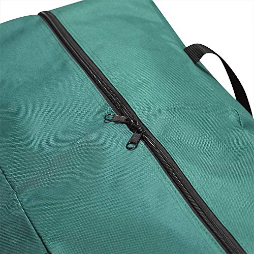 ProPik Christmas Ornaments Accessories Storage Bag Tear-proof Polyester Material 15” X 9.8” X 18.1” with Handles and Full Length Zipper (Green) - color: Green