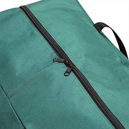 ProPik Christmas Ornaments Accessories Storage Bag Tear-proof Polyester Material 15” X 9.8” X 18.1” with Handles and Full Length Zipper (Green) - color: Green
