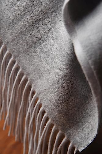 CUDDLE DREAMS Premium Cashmere Throw Blanket with Fringe, Luxuriously Soft (Greek Key) - color: Greek Key