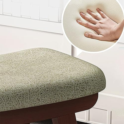 TsoLay Meditation Bench, Meditation Kneeling Bench with Extra Thick Comfortable Cushion, Hand Made Wooden Kneeling Ergonomic Seat, Easy on HIPS and Knees, for Deeper & Longer Meditation