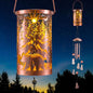Retisee Bear Design Solar Wind Chimes Outdoor Metal Bear Gifts Solar Light Windchimes Outside Indoors Christmas Decoration Birthday Gift for Home Lawn Porch Patio Garden Yard - style: Bear