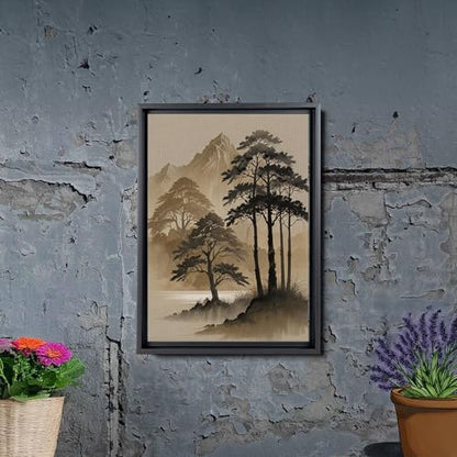 Japanese Wall Art, Minimalist Wall Art, Neutral Abstract Art, Modern Minimalist, Zen Wall Art, Zen Printed Wall Art, Japanese Art Print, Canvas, Decor