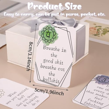 16Pcs Funny Affirmation Card Gift, Sweary Affirmation Cards,My Little Bag of Sweary Affirmation Cards, Self Encouragement Confirmation Card