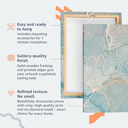 artgeist Acoustic Canvas Wall Art Zen Sand Garden Print 35x24 in - 1pcs Picture with Acoustic Foam Sound Artwork Room Acoustics Soundproofing Lily Flower Spiritual Calm Beauty Rocks b-B-10325-b-a - color: #09, size: 35"L x 24"W