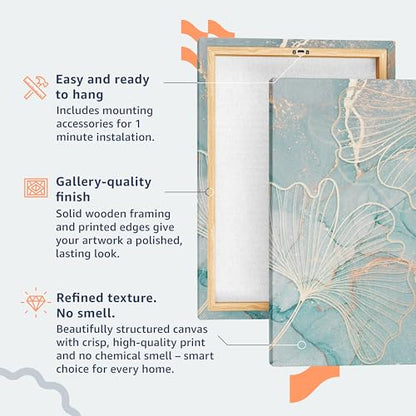 artgeist Acoustic Canvas Wall Art Zen Sand Garden Print 35x24 in - 1pcs Picture with Acoustic Foam Sound Artwork Room Acoustics Soundproofing Lily Flower Spiritual Calm Beauty Rocks b-B-10325-b-a - color: #09, size: 35"L x 24"W