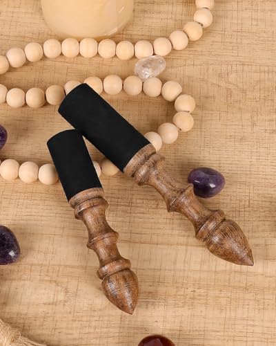 Singing Bowl Mallet 100% Hand-Sculpture in Nepal Tibetan Singing Bowl Wooden Mallet Striker Sound Bowl Stick Meditation Accessories for Meditation Yoga Relaxation Healing Gifts
