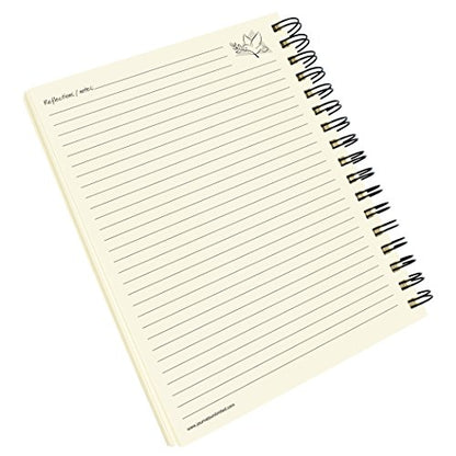 Write it Down series by Journals Unlimited, Guided Journal, Inspirations, A Gratitude Journal, Full-size 7.5"x 9", Blue Hard Cover, Made in USA