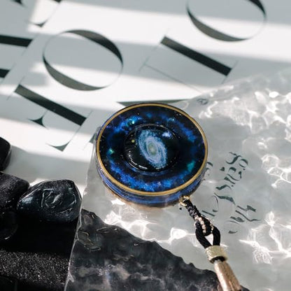 Day Day Up Orgonite Necklace - Sri Yantra Rotatable Pendant For Anti Stress Anxiety & Meditation - Malachite And Tiger Stone For Spiritual Healing & Positive Energy - color: Style 5