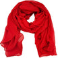 Women's Cotton Scarves Lady Light Soft Fashion Solid Scarf Wrap Shawl - color: Starred
