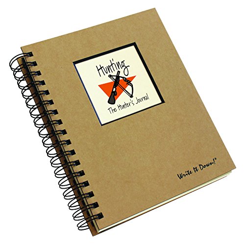 Write it Down series by Journals Unlimited, Guided Journal, Hunting, The Hunter's Journal, Full-size 7.5"x 9", Kraft Hard Cover, Made in USA
