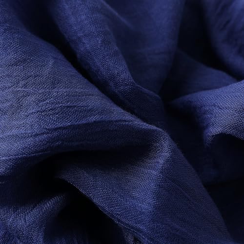 Pashmina Shawl Party Wraps Evening Dress Bridesmaid Long Cotton Scarves for Wedding - color: Dark Blue 26