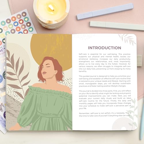 Clever Fox Self-Care Journal Premium – Daily Gratitude & Mental Health Notebook for Women – Reflection & Personal Development Journal (Seashell) - color: Seashell
