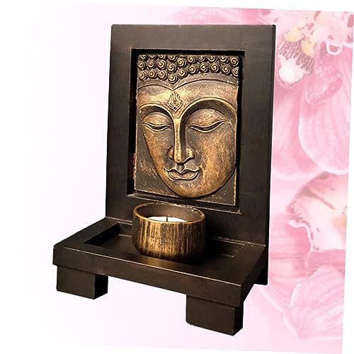 DECHOUS 1pc Home Decor Candle Stand Home Décor Candle Holder Zen Garden for Desk Desktop Adornment Zen Garden Mini Table Top Decor Topper Candlestick Present