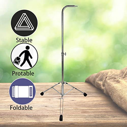 ENNBOM Adjustable Height Tripod Stand Collapsible Wind Chime Stand Mounting Stand for Bar Chime Musical Percussion