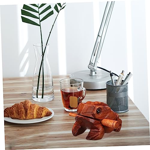 VICASKY 3pcs Wooden Sound Toad Pig Owl Music Percussion Instruments for Home Office Decoration Realistic Sounds Premium Craftsmanship