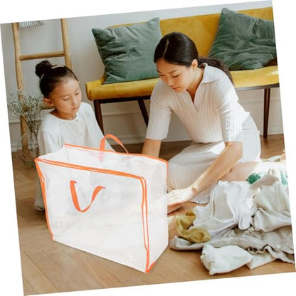Clothes Storage Bag Organizer Zipper Handle and Bag Blanket Organizer Storage