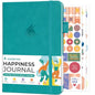 Clever Fox Happiness Notebook – Daily Positivity Journal for Women with Prompts & Positive Quotes – Affirmation & Self Esteem Gifts (Turquoise) - color: Turquoise