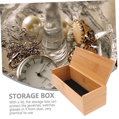 Zerodeko 2pcs Box Storage Box with Lid Easy Open Keepsake Organizer for Jewelry Crafts and Glasses Compact Design for Dresser Bedside present for Birthdays and Anniversaries