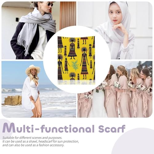 Ladies Warm Autumn Scarf Pashmina Wraps Shawl Winter Cozy - color: Picture (379)