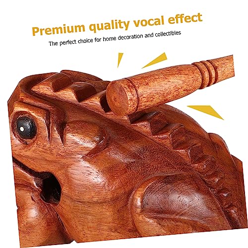 VICASKY 3pcs Wooden Sound Toad Pig Owl Music Percussion Instruments for Home Office Decoration Realistic Sounds Premium Craftsmanship