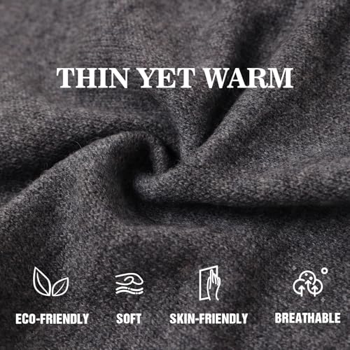 Cashmere Blend Shawl Wraps for Women,Cashmere Poncho Pashmina for Women Travel Scarf for All-Season with Gift Box - color: Grey