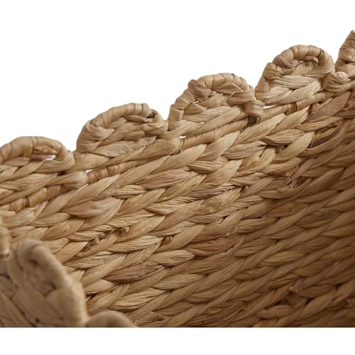 charming folding petal storage basket - stylish wicker laundry basket for organizing blankets and more, versatile cube storage bin with water-resistant design11.8''*11.8''*11.8''.