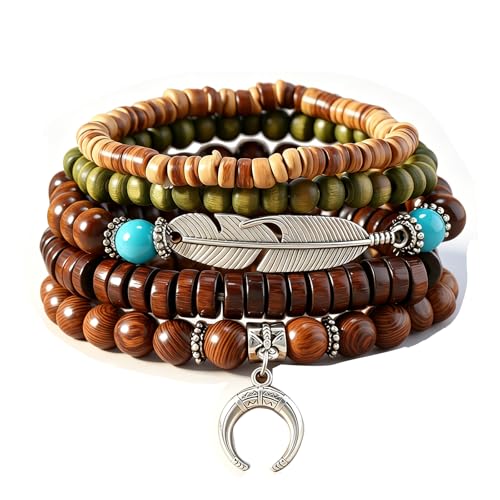 Gothic Bracelet Adjustable Punk Braided Leather Multilayer Grunge Set Bracelets Emo Metal Cuff Wrap Bangles Meaningful Gift - color: J-BZ-46
