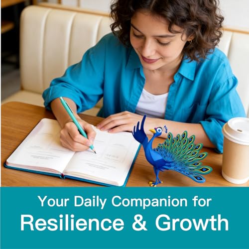 COMIX Guided Journal for Women & Men & Teen – Daily Prompts for Self-Discovery, Gratitude, Reflection – Goal Setting Notebook for Mindfulness, Happiness, Gift Choice– Turquoise, Peacock - color: Turquoise
