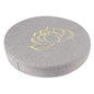 Meditation Cushion, Yoga Mat with Detachable Washable Cover, Soft Handheld Design for Zen Tea Ceremony Floor Window (40 cm in Diameter and 6 cm in Thickness) - color: Grey Embroidered Lotus Pattern