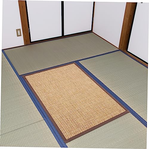 Zerodeko Japanese Zabuton Bamboo Woven Floor Cushion Meditation Pad 30x40cm Home Decorative Seating Mat
