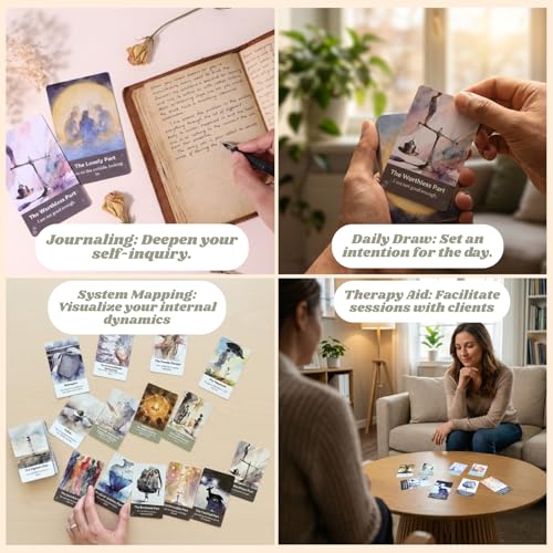 The IFS Deck: 53 Internal Family Systems Therapy Cards for Parts Work, Shadow Work & Self-Awareness – Mindfulness & Journaling Prompts for Emotional Healing and Personal Growth