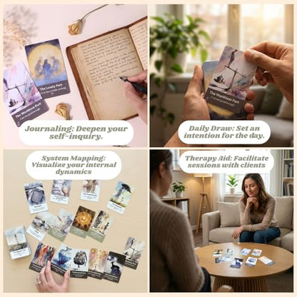 The IFS Deck: 53 Internal Family Systems Therapy Cards for Parts Work, Shadow Work & Self-Awareness – Mindfulness & Journaling Prompts for Emotional Healing and Personal Growth