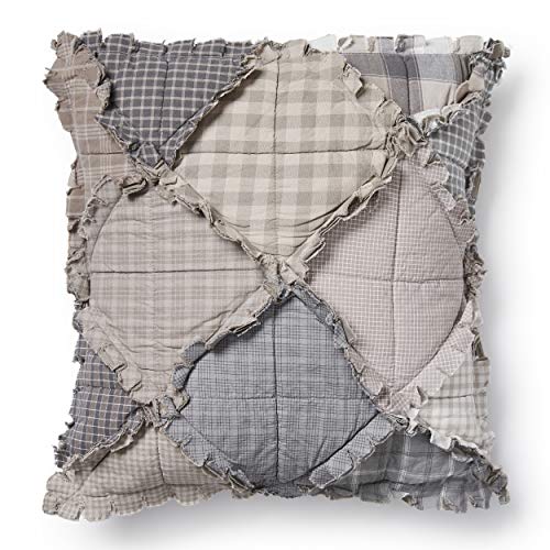 Donna Sharp Smoky Mountain Cotton Decorative Throw Pillow - Pillows for Couch, Sofa, Beds, and Chairs - Includes 18" x 18" Square Pillow - color: Smoky Mountain