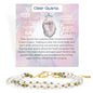Farfume Beaded Bracelets for Women, Chakra Crystal 4mm Beads Gemstone Natural Stone Bead Spiritual Jewelry Gifts for Women - color: Clear Quartz-Insight