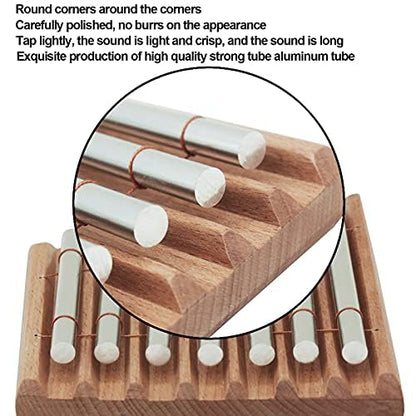 7 Tone Energy Chime with Mallet Rhythm Wind Chime for Meditation Classroom Management Teaching Supplies 16.8 x 15 x 13 cm