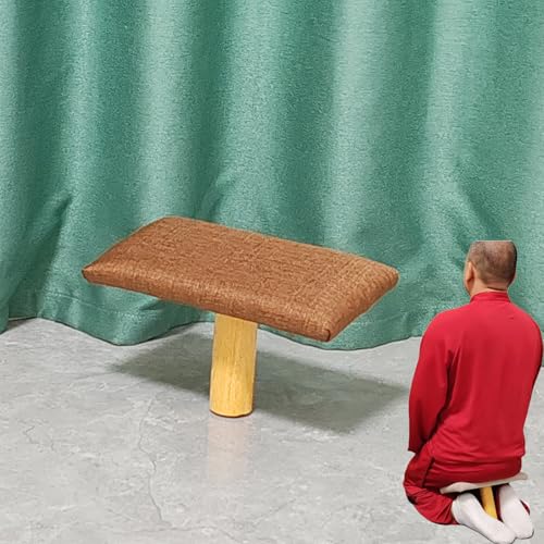 Meditation Bench,One-Legged Stool Sitting Posture Correction Kneeling Solid Wood, Edges for The Perfect Posture, Prayer Bench, Meditation Chair, Yoga Stool (bb)