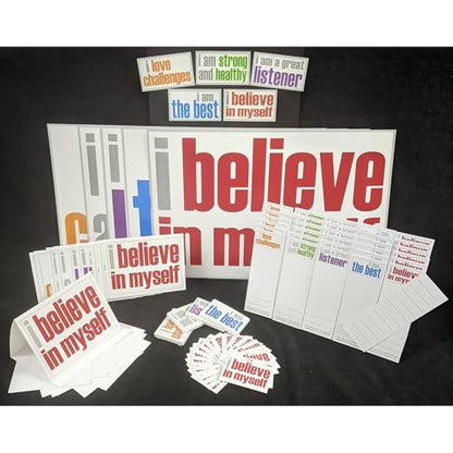 Inspired Minds Positivity Ultra Booster Set, Posters, Magnets, Notes, Page Keepers, Note Cards, 150 Pieces