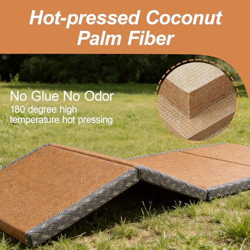 Japanese Tatami Mat, Tatami, Rug, Foldable Mattress, Roll up Rug, Japanese Floor Mattress, Floor Sleeping Japanese Futon Mattress, Meditation Yoga, Zen - size: Brown 100×200×3.5cm