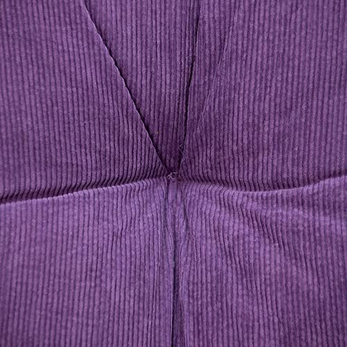CC Home Furnishings Tufted Cotton Square Floor Pillow - 24" - Purple