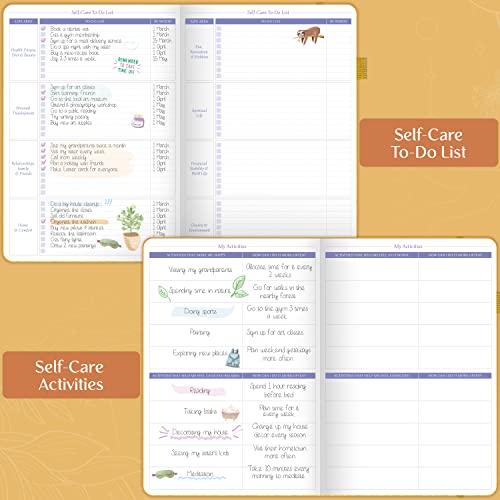 Legend Self-Care Journal – Guided Daily Reflection Journal to Support Mental & Physical Health – Daily Mood, Meditation & Personal Development Notebook – 7.1x10.5”, Lasts 3 Months (Yellow) - color: Yellow