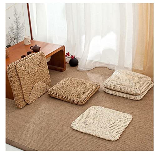 Meditation Cushion Straw zabuton zazen futon zabuton summer use 50 * 1.5cm (Color 02 30 * 6cm)
